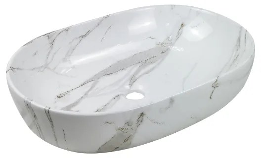 Invena Korfu, umývadlo na dosku 60x42x14,5 cm, imitácia kameňa, INV-CE-34-701-C