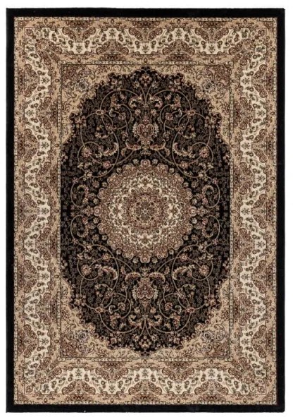 Koberec Kashmir Ornament, béžový / čierny