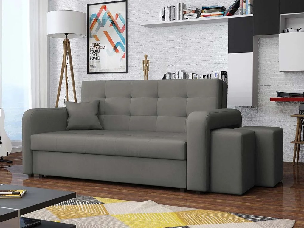 Pohovka s taburetkami Clivia Home III, Taburetka: ľavá strana, Dostupné poťahy: Enjoy 2