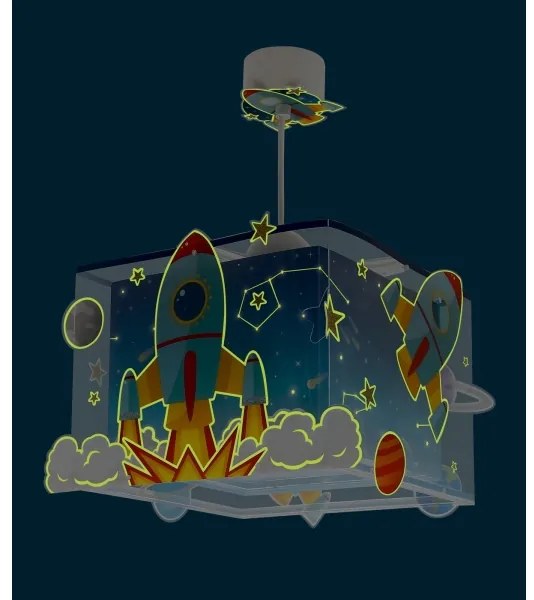 Dalber 63352 - Detský luster ROCKET 1xE27/15W/230V