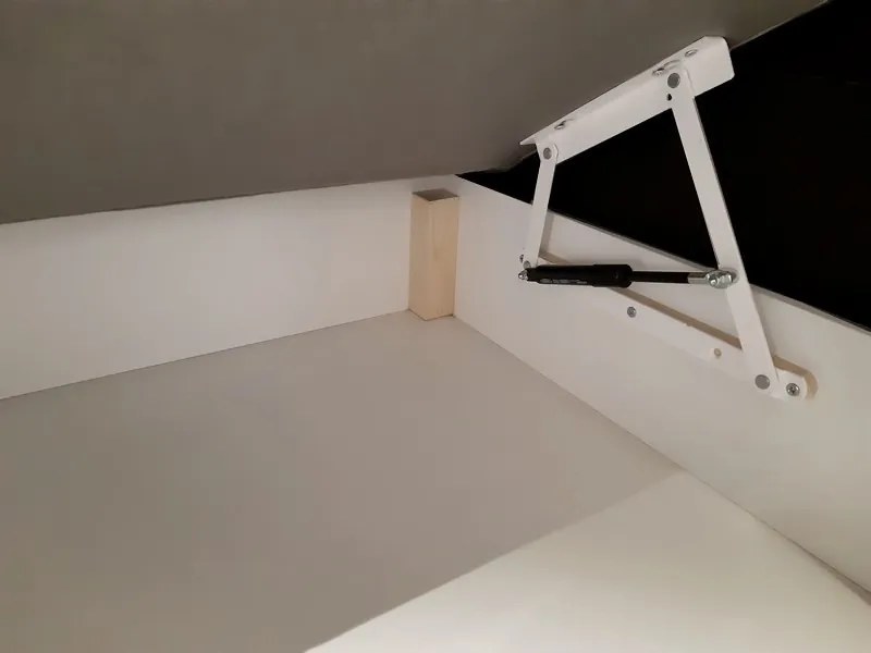 Posteľ boxspring Fresco 180x200 cm, tmavo šedá látka