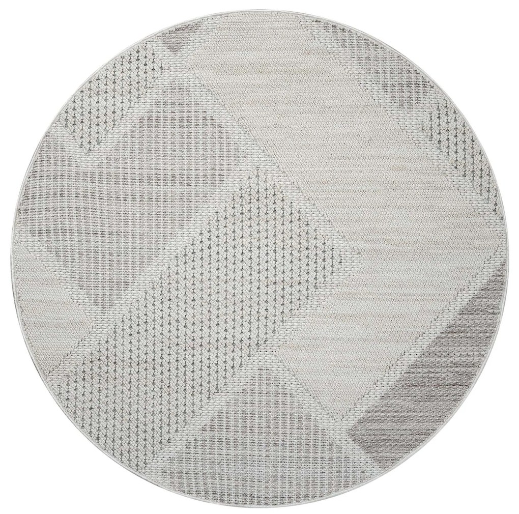Dekorstudio Moderný okrúhly koberec LINDO 8877 - zelený Priemer koberca: 160cm