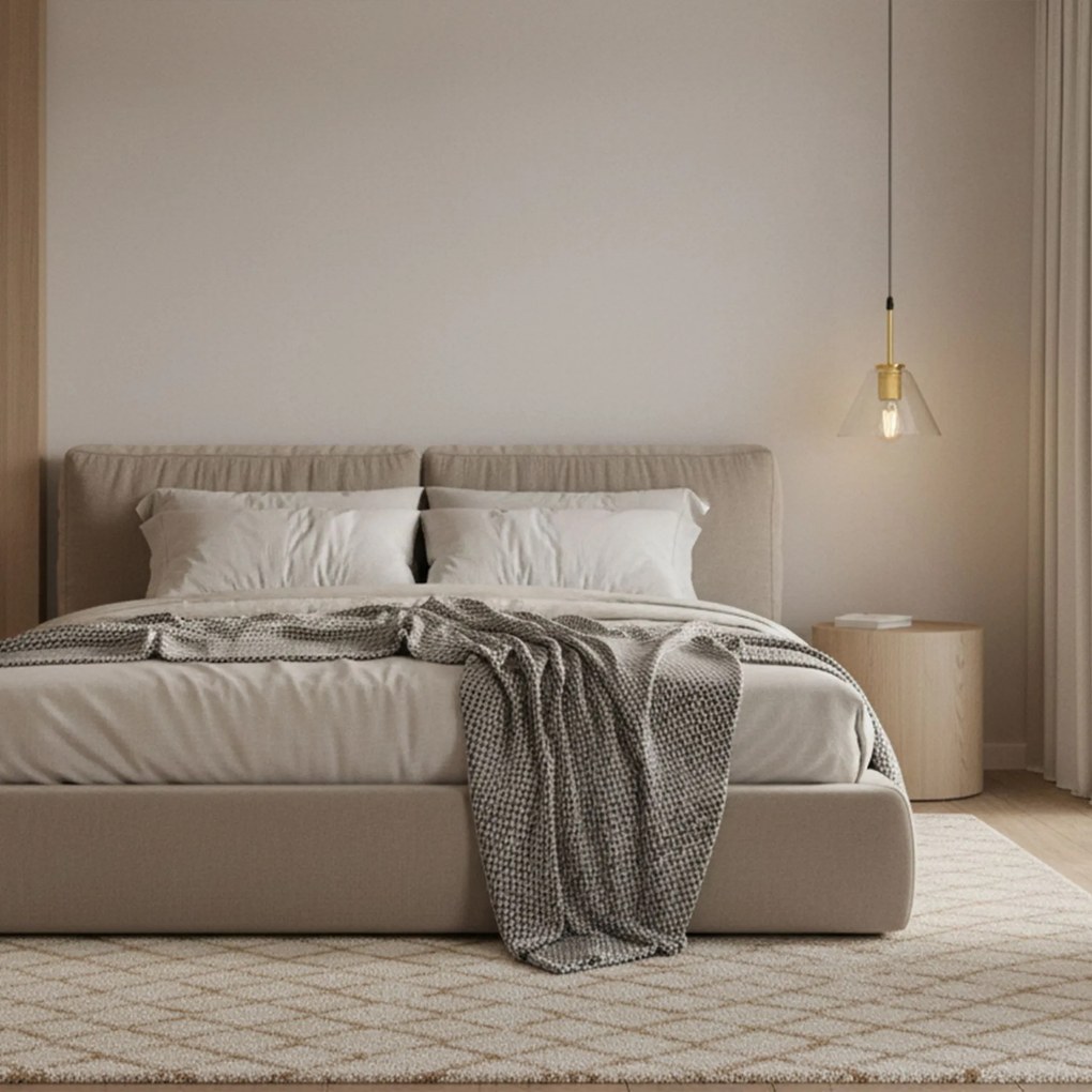 Toolight Toolight, závesné svietidlo 1xE27 APP1179-1CP, zlatá, OSW-40016