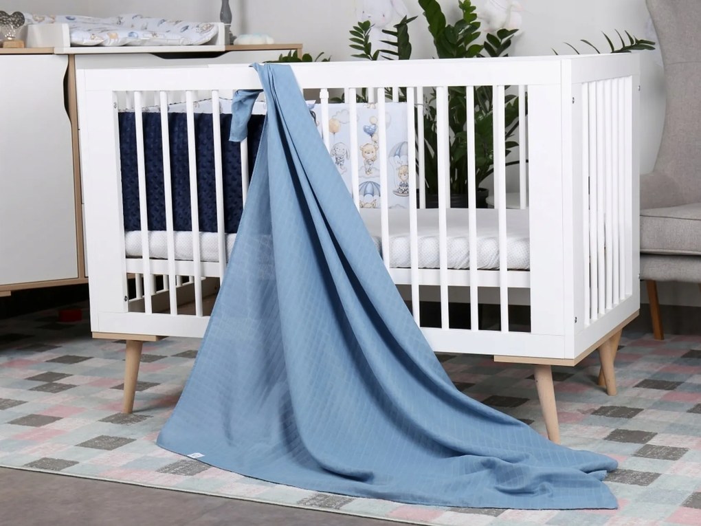 BabiM Mušelínová zavinovacia plienka 120x120 Comfort Farba: ružová