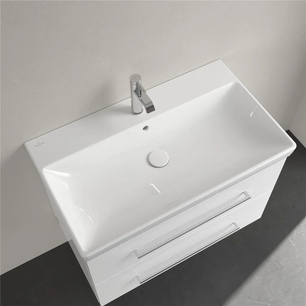 VILLEROY &amp; BOCH Avento umývadlo na skrinku s otvorom, s prepadom, 800 x 470 mm, biela alpská, 41568001