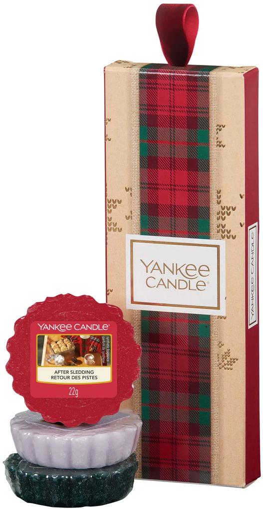 Yankee Candle vianočné darčeková sada vonných voskov do aróma lampy 3ks