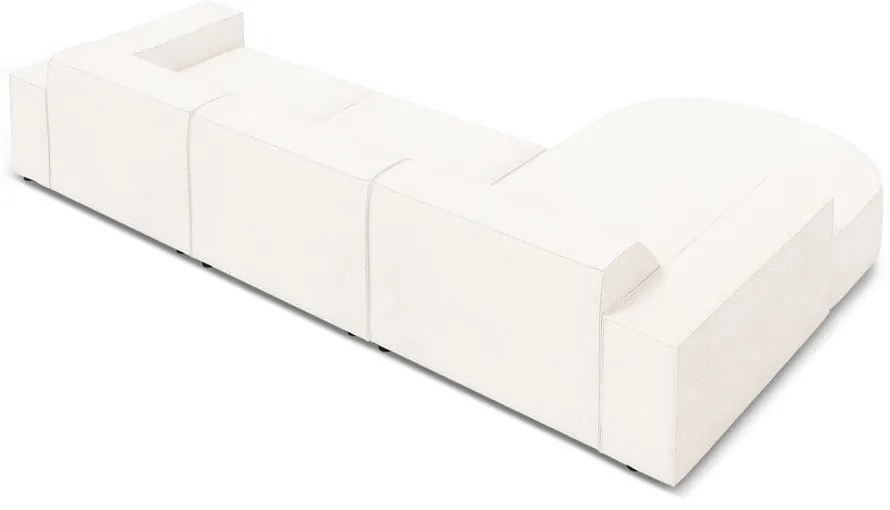 Béžová rohová pohovka z textílie bouclé (ľavý roh) Jodie – Micadoni Home