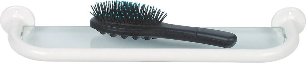 Aqualine Aqualine, Polička so sklom 40cm, biela, 8001