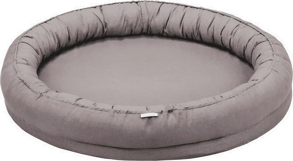 Ľanové hniezdo pre deti tmavo šedá 110cm