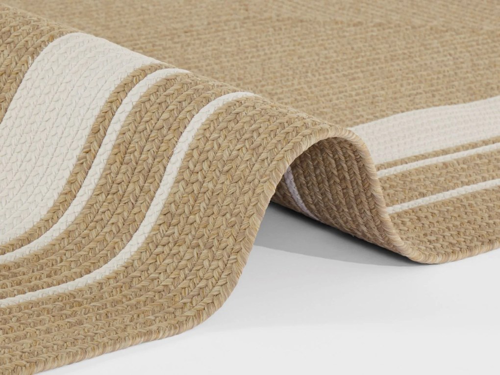 Kusový koberec Braided 105556 Creme Beige – na von aj na doma, 160x230, béžová, chodba / predsieň, Hanse Home
