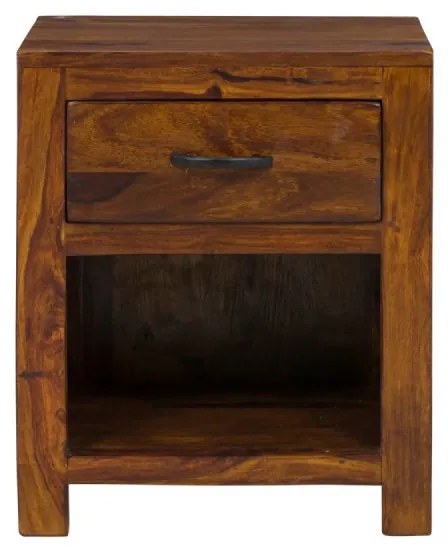 furniture-nabytek.cz - Masívny nočný stolík Palison z palisandru, lakovaný, hnedý