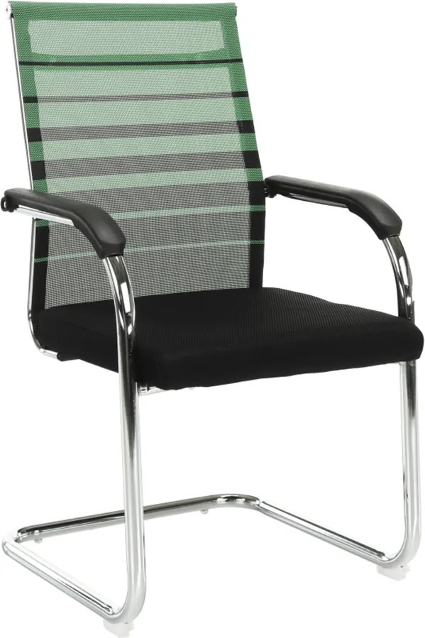 Zasadacia stolička, zelená/čierna, ESIN