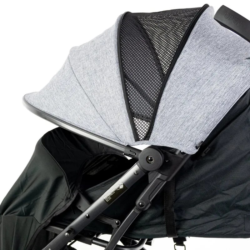 Detský skladací kočík COMPACT ZQ1 Grey