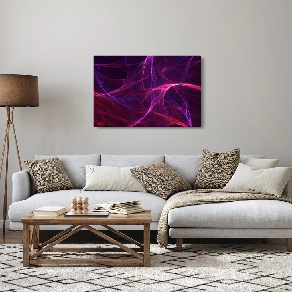 Abstraktný obraz kriviek (90x60 cm)