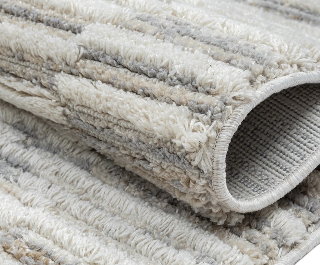 My Flair, Kusový koberec Enya 2 creme, 140x200, šedá, chodba / predsieň