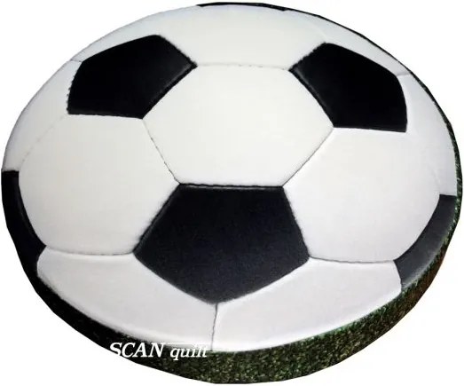SCANquilt Podložka na stoličku RONDO futbalová lopta