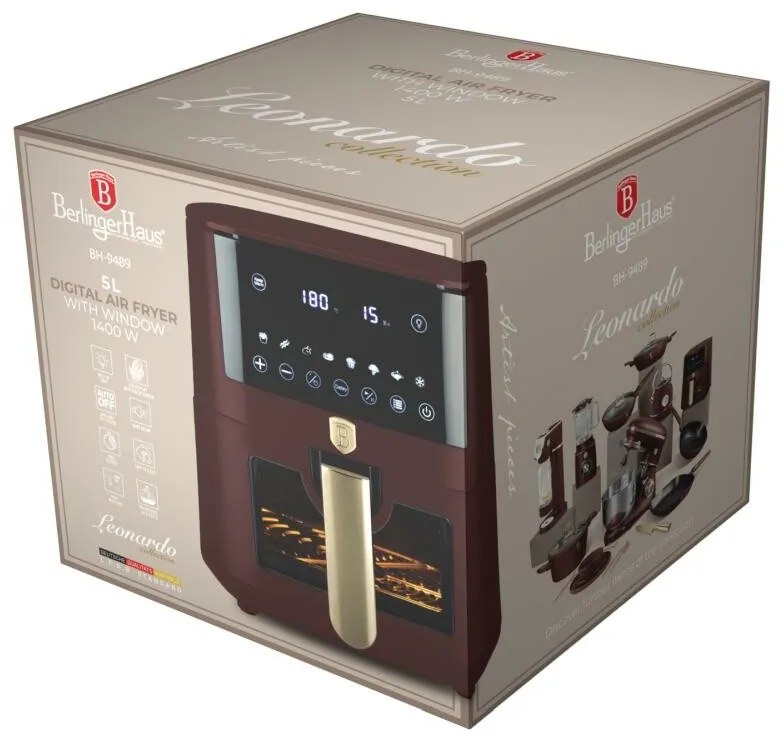 Berlinger Haus Telovzdušná digitálna fritéza Leonardo Collection, 5 l