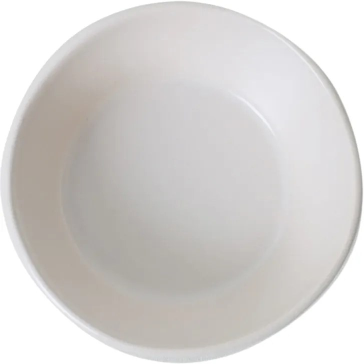 Súprava 6 kameninových misiek Facetta 12 cm, krémová