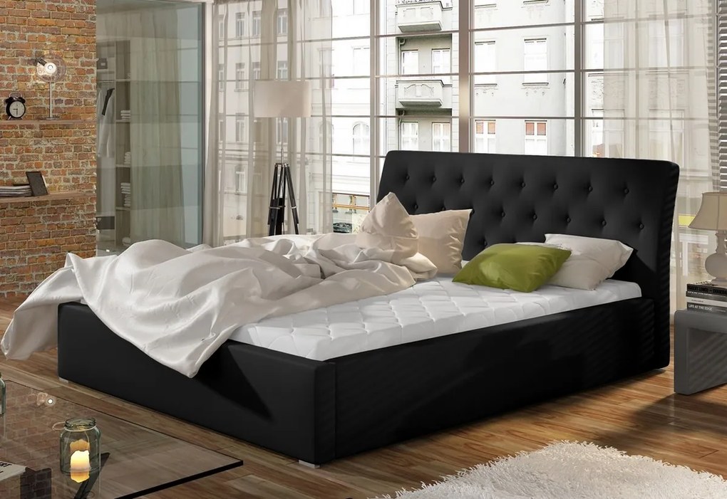 Manželská posteľ MILANO + rošt, 160x200, soft 17