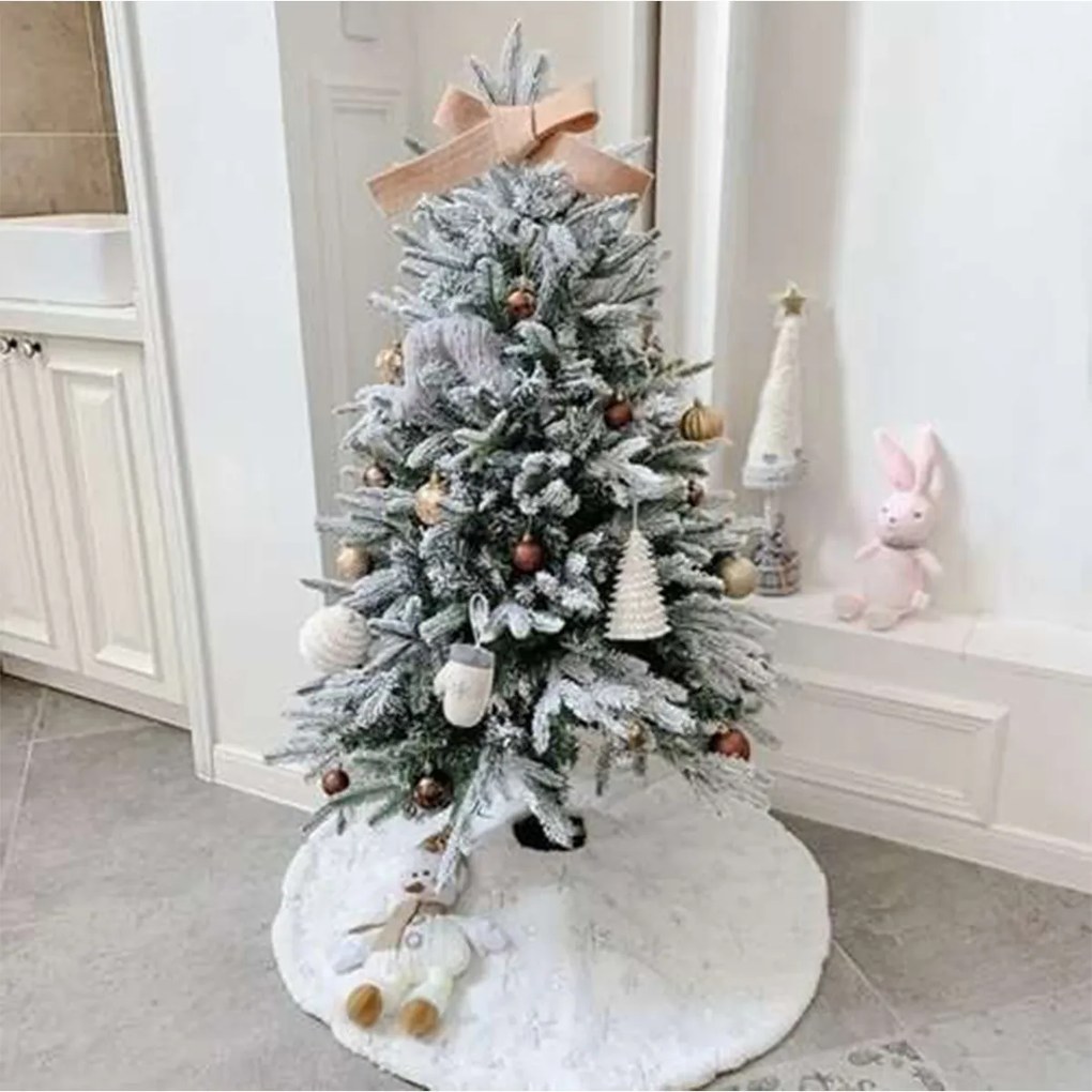 Koberček pod vianočný stromček, vločky | 90 cm