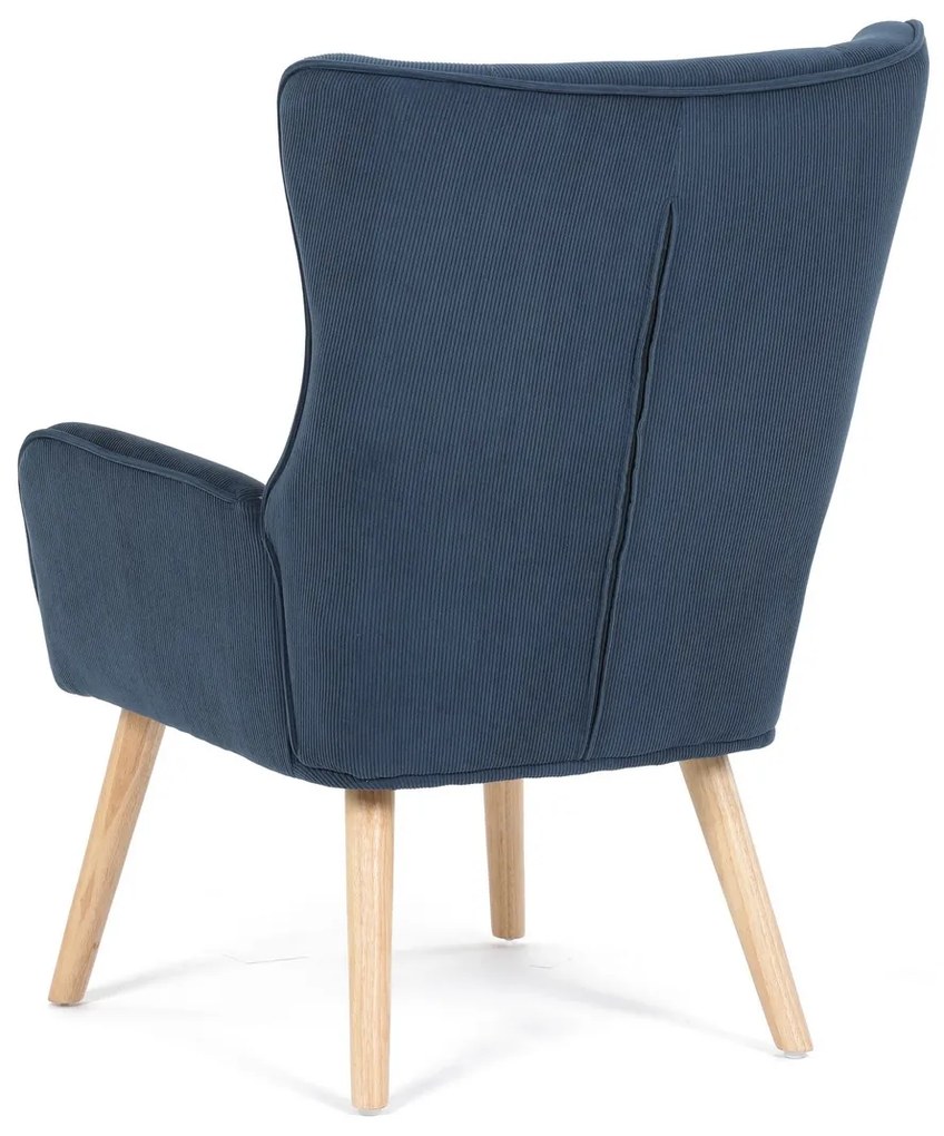 Kreslo ušiak BLUE2, modrá