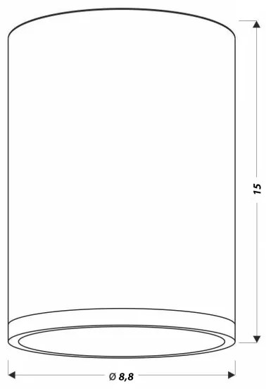 LED Stropné svietidlo TUBA LED/9W/230V
