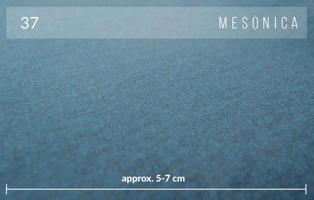 Rohová pohovka prado pravá 315 cm zamat modrá MUZZA