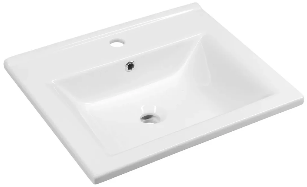Aqualine Aqualine, ZUNO 55 keramické umývadlo nábytkové 55x45cm, biela, 9055