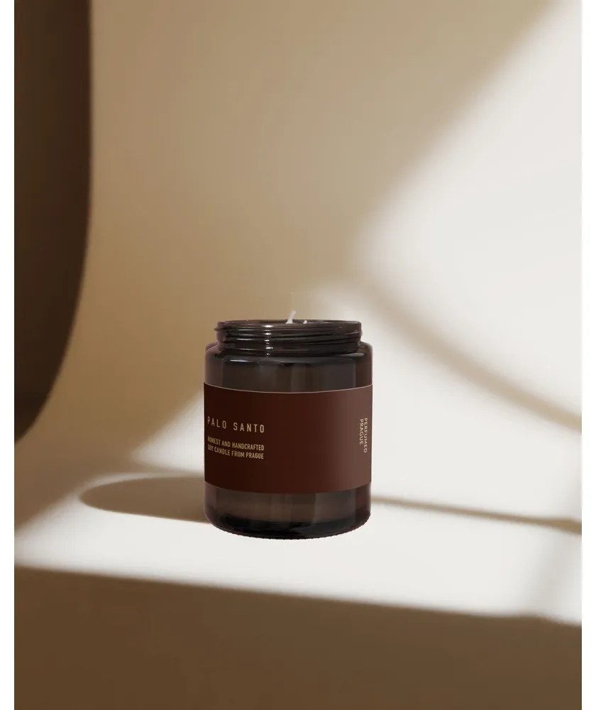 Vonná sójová sviečka #101 Palo Santo – Perfumed Prague