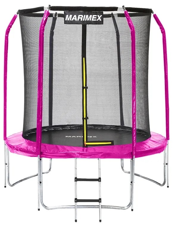 Marimex | Trampolína Marimex Standard 183 cm ružová + vnútorná ochranná sieť + rebrík ZADARMO | 19000109