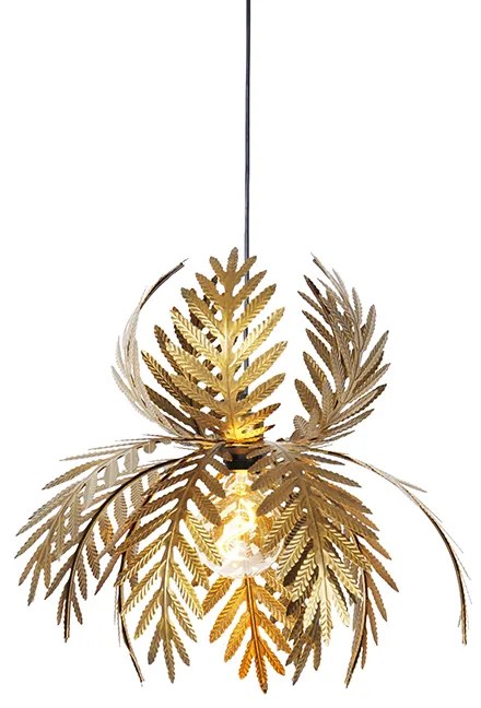 Vintage závesné svietidlo zlaté - Botanica