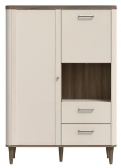 Komoda VIRO hnedá/béžová