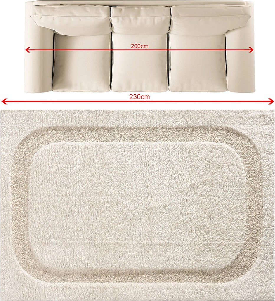 Koberec Halo cream 160x230 cm