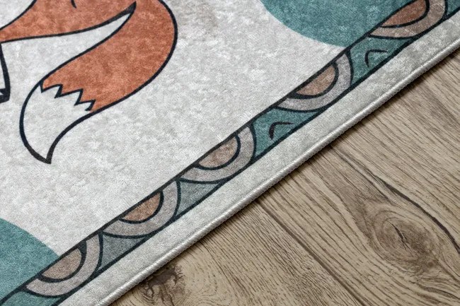 Detský koberec protišmykový BAMBINO 61440 krémový / zelený