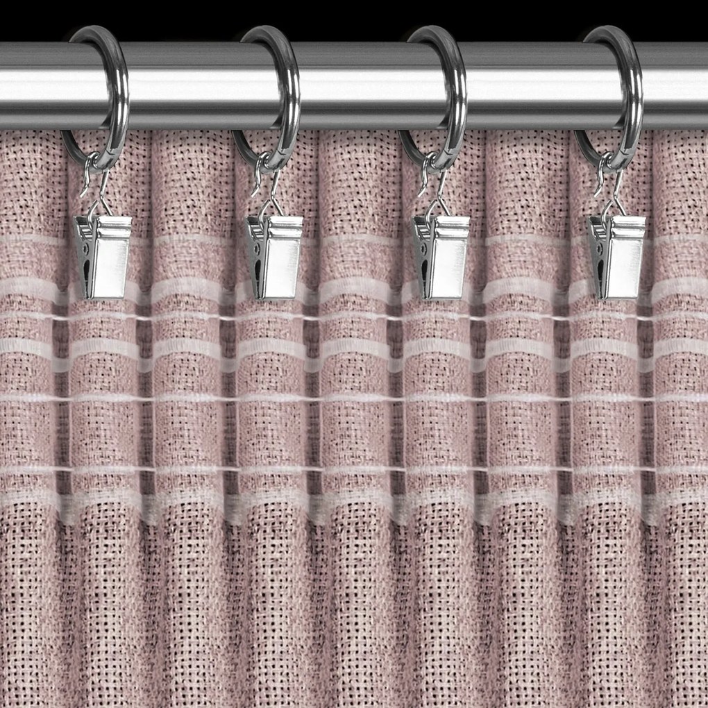 ZÁVES NA PÁSKE JULA2 140X270 CM PUDROVÁ