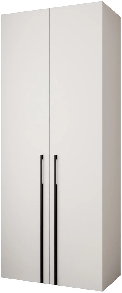 Šatníková skriňa 100 cm Carmela 50-3 (biela + čierna). Akcia -20%. Vlastná spoľahlivá doprava až k Vám domov. 1126765