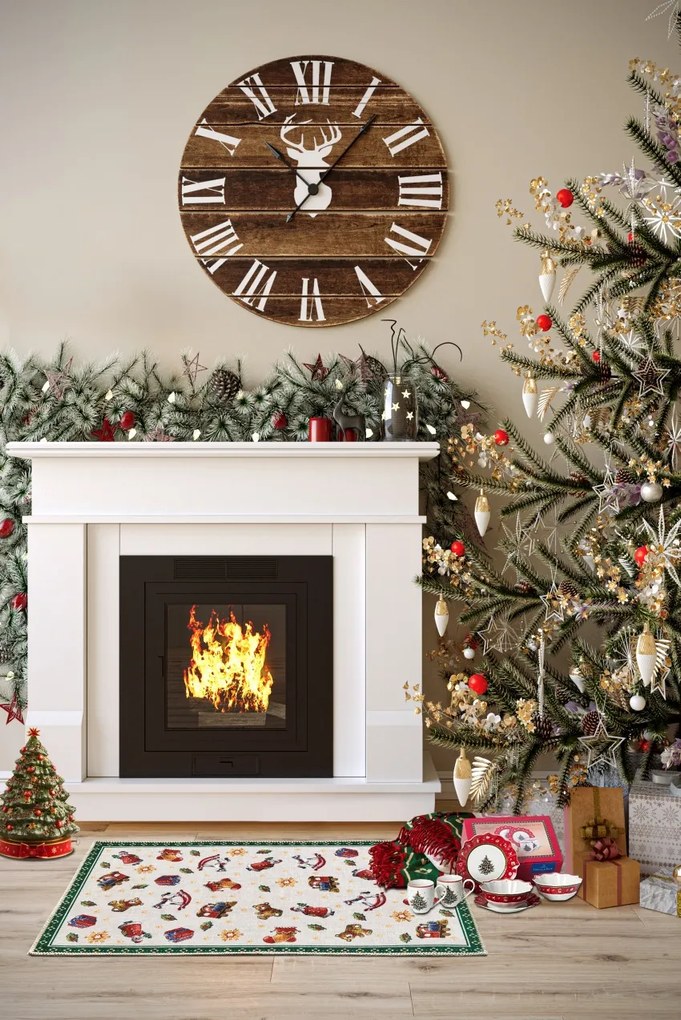 Villeroy & Boch, Kusový koberec Villeroy & Boch Toy's delight s potlačou 106193 Green, Multicolor, 50x80, zelená, obývacia izba