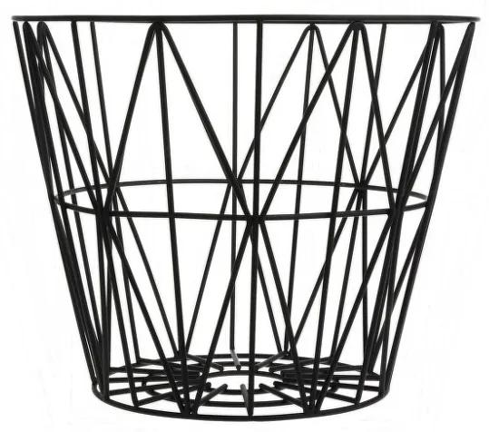 Ferm Living Kôš Wire Basket small, black