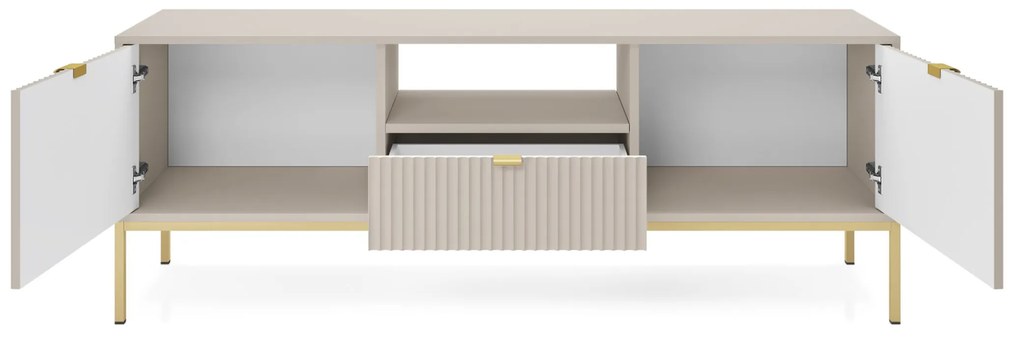 Televizní stolek Nova 154 cm kašmír/zlatý