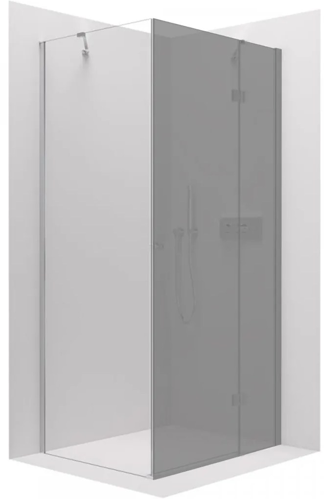 CERANO Cerano, pevná sprchová zástena pre dvere Marino a Volpe 90x190 cm, 6mm číre sklo, chrómový profil, CER-CER-420258