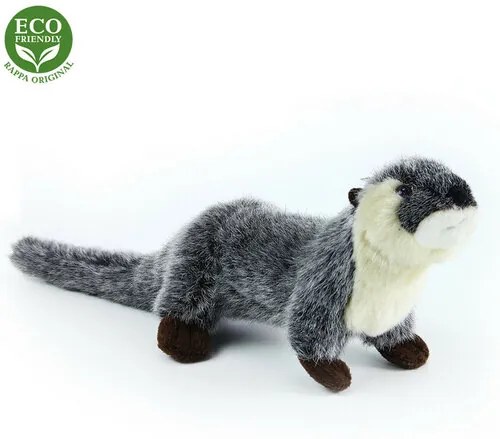 RAPPA Plyšová vydra, 18 cm, ECO-FRIENDLY