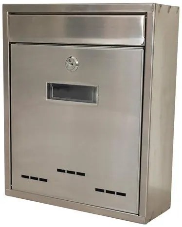 Schránka FLATBOX 260x90x310 mm, poštová, nerez