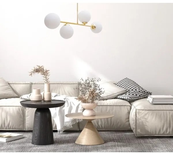 Luster na tyči FIRA 4xE27/60W/230V zlatá