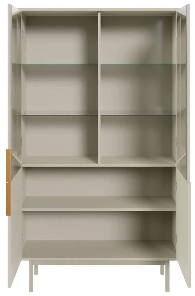 Vitrína Viva 104 cm kašmírová