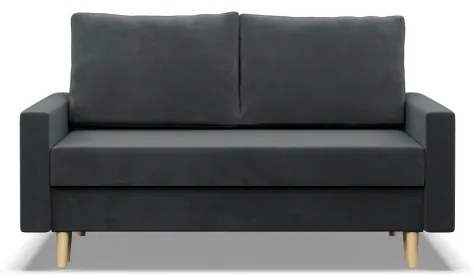 Dvojmiestna pohovka BLANK Elegant rozkladacia, tmavosivá