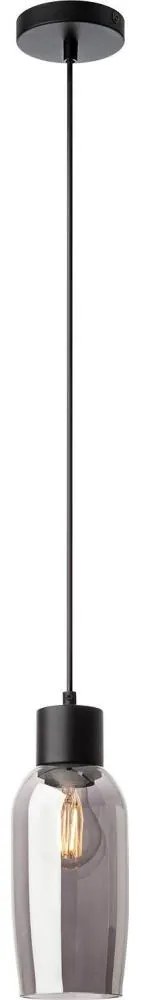Redo 01-4044 - Luster na lanku ATLANTIS 1xE27/42W/230V pr. 11 cm čierna