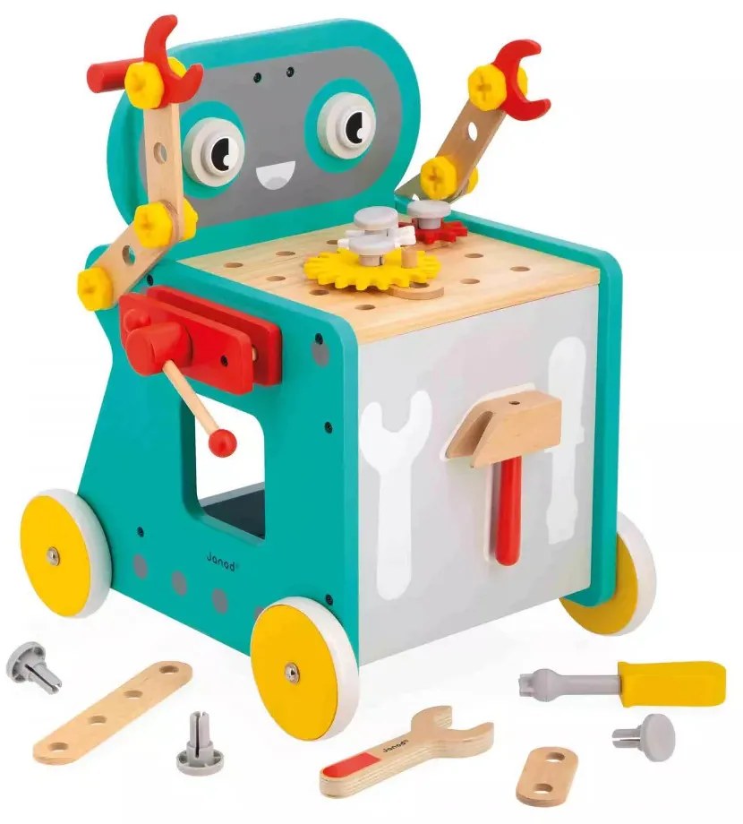 BricoKids - Chodúľka a vozík s náradím - Robot