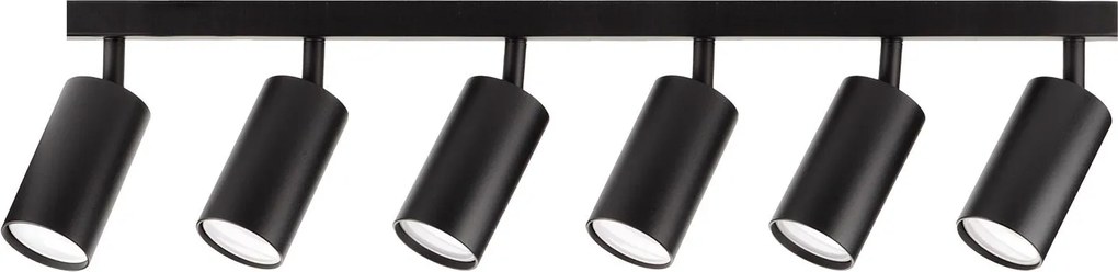 Toolight Toolight, stropné svietidlo 6xGU10 APP1242-6C, čierna, OSW-40097