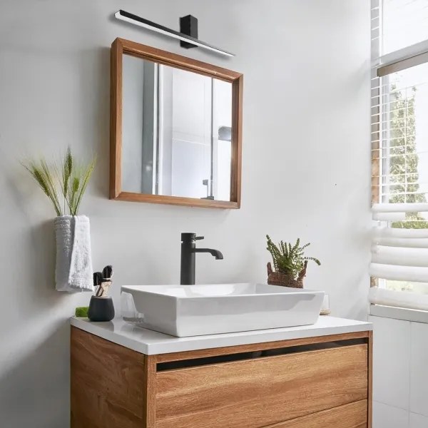 LED Kúpeľňové osvetlenie zrkadla ARTEMIS LED/13,8W/230V 4000K 60 cm IP44 čierna