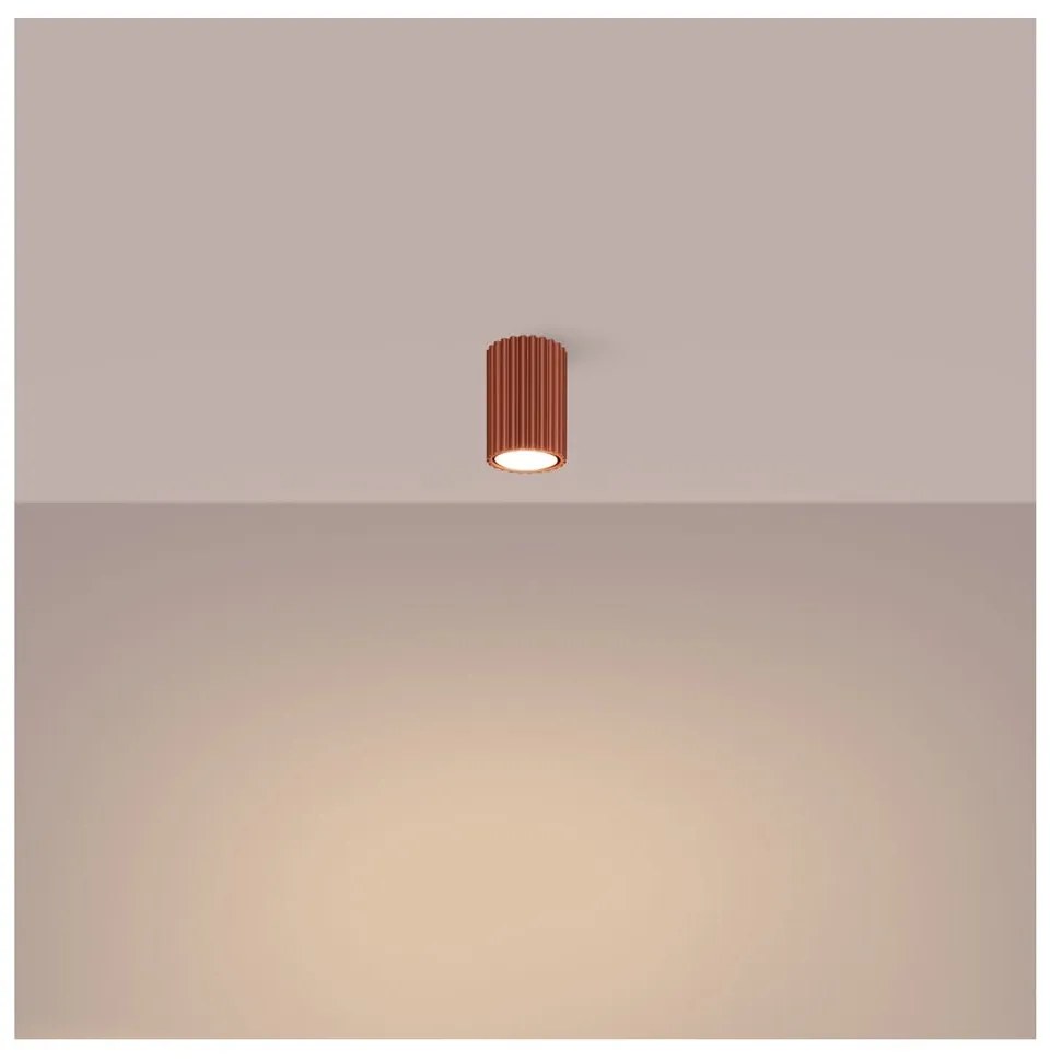 Bodové svietidlo v tehlovej farbe Gleam – Sollux